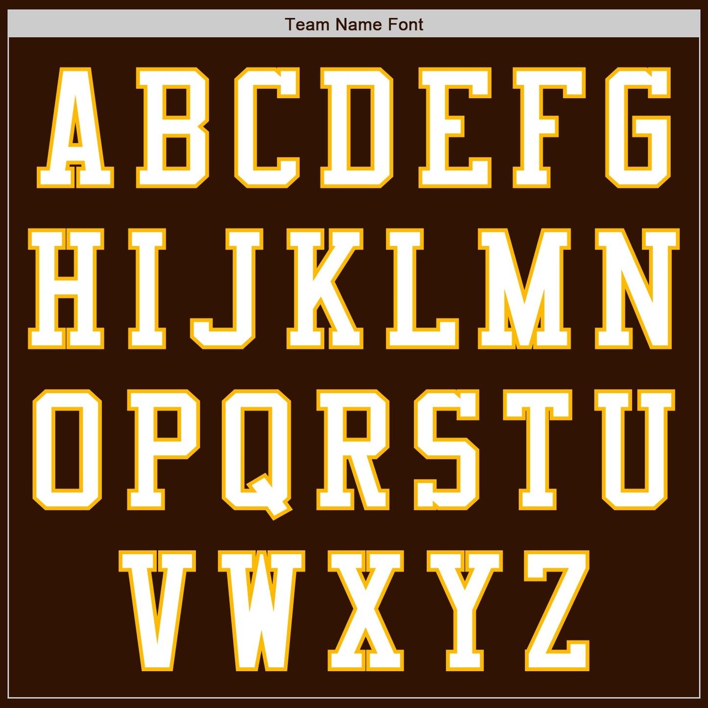 Custom Brown White-Gold Authentic Baseball Jersey view 3
