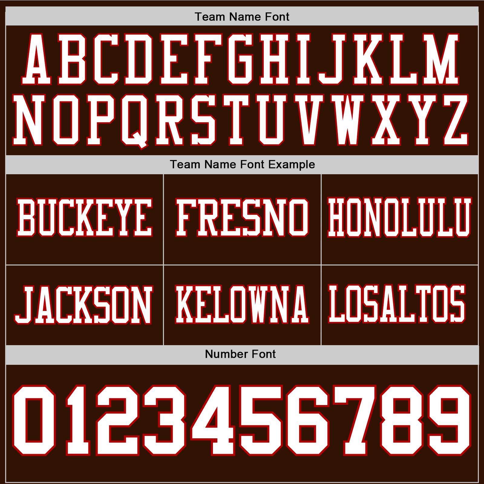 Custom Brown White-Red Authentic Football Jersey view 4