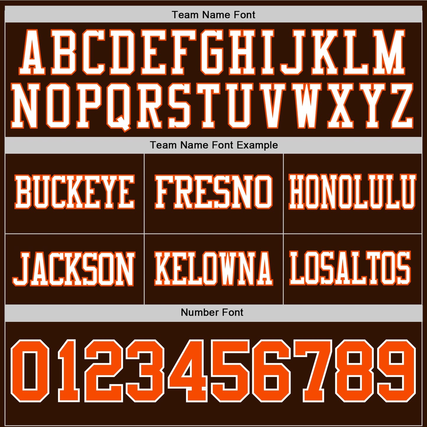 Custom Brown Orange-White Authentic Football Jersey view 4