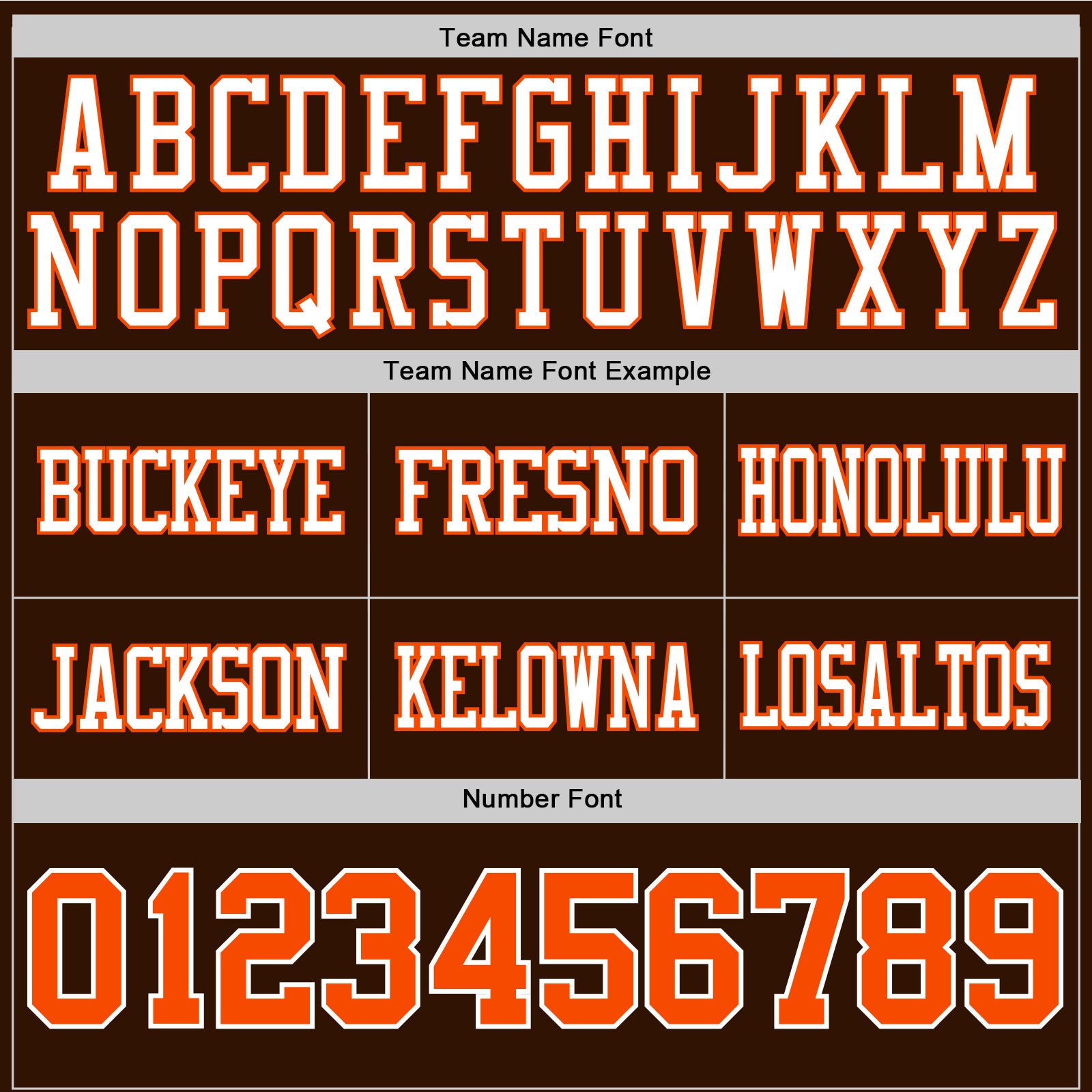 Custom Brown Orange-White Authentic Football Jersey view 4
