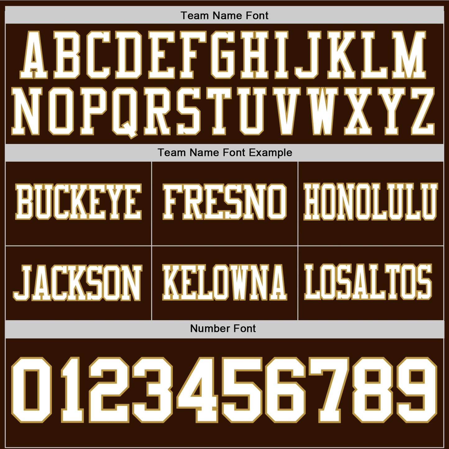 Custom Brown White-Old Gold Authentic Football Jersey view 4