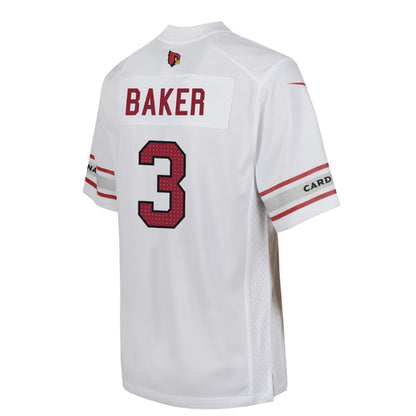A.Cardinal #3 Budda Baker Game Player Jersey - White Stitched American Football Jerseys - Main View