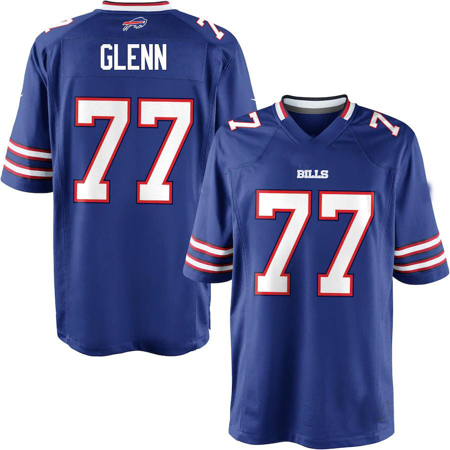 B.Bills #77 Cordy Glenn Team Color Game Jersey Stitched American Football Jerseys - Main View