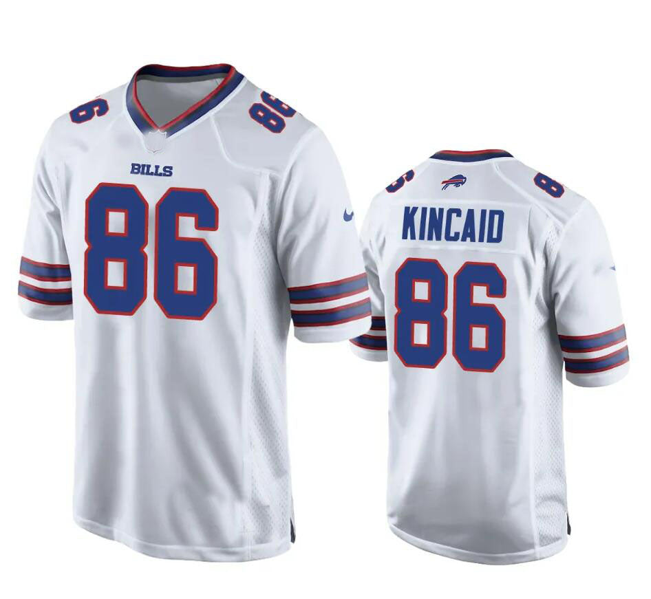 B.Bills #86 Dalton Kincaid Royal 2023 Draft Game Jersey American Stitched Football Jerseys - Main View