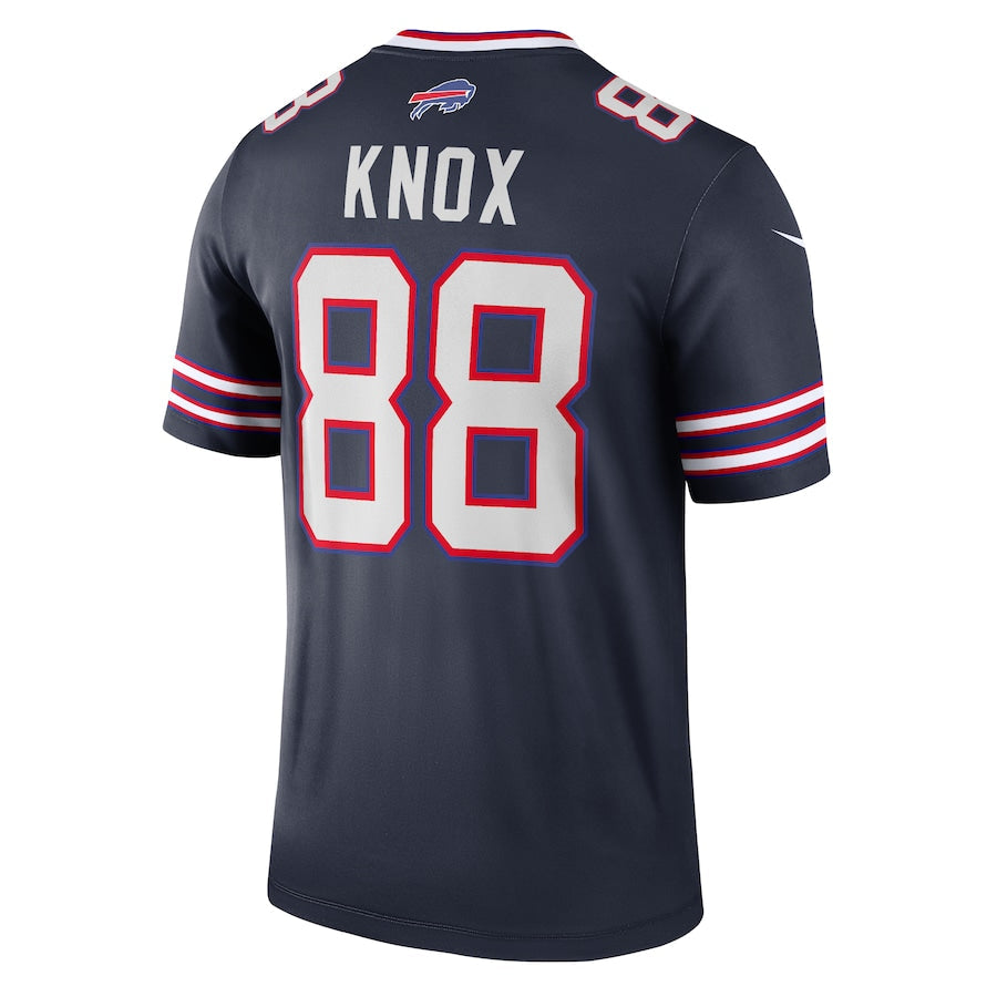B.Bills #88 Dawson Knox Navy Inverted Legend Jersey Stitched American Football Jerseys - Main View