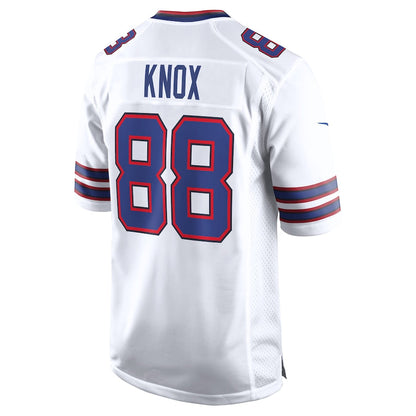 B.Bills #88 Dawson Knox White Away Game Player Jersey Stitched American Football Jerseys - Main View