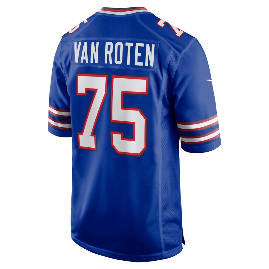 B.Bills #75 Greg Van Roten Royal Game Player Jersey American Stitched Football Jerseys - Main View