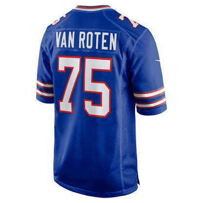 B.Bills #75 Greg Van Roten Royal Game Player Jersey American Stitched Football Jerseys - Main View