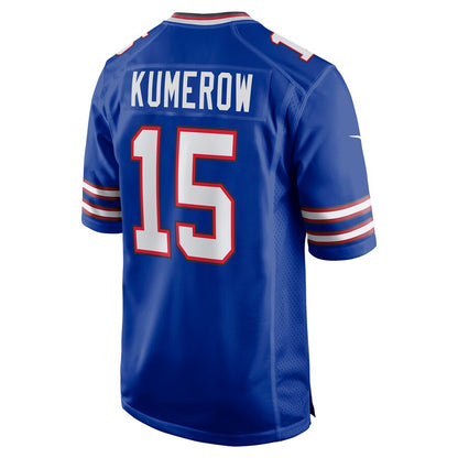 B.Bills #15 Jake Kumerow Royal Game Player Jersey American Stitched Football Jerseys - Main View