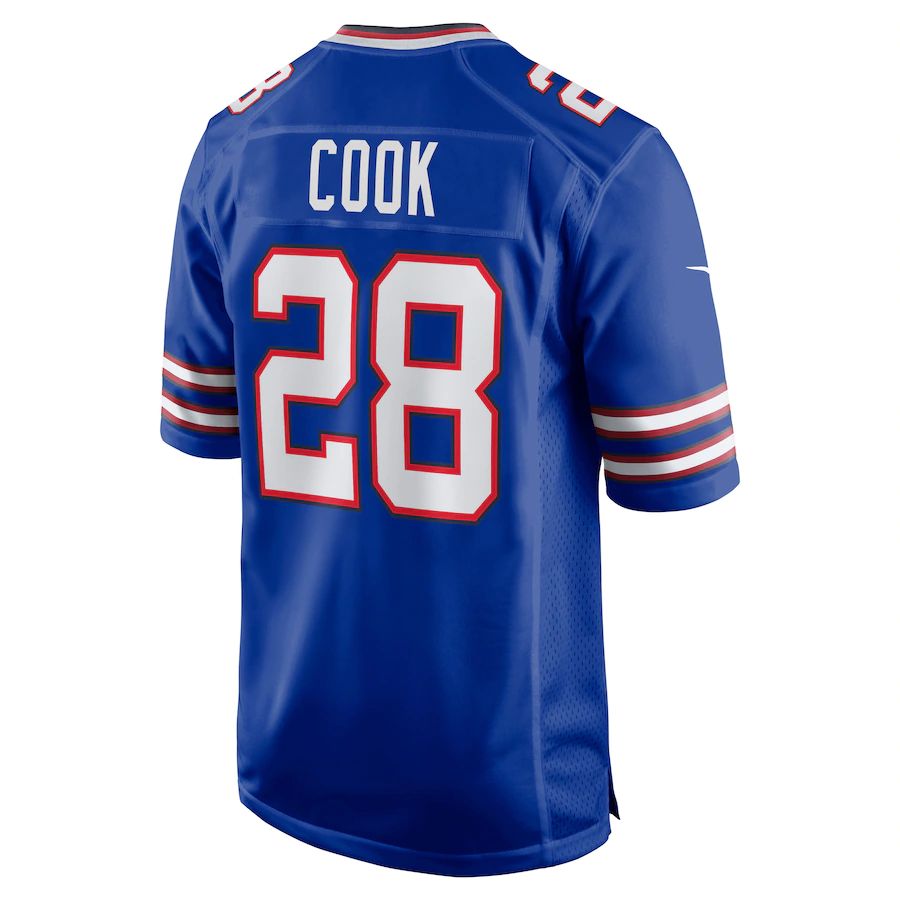 B.Bills #28 James Cook Royal Game Player Jersey American Stitched Football Jerseys - Main View