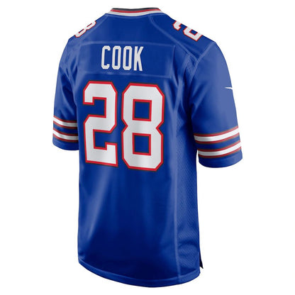 B.Bills #28 James Cook Royal Game Player Jersey American Stitched Football Jerseys - Main View