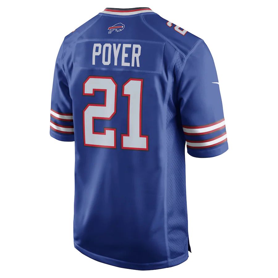 B.Bills #21 Jordan Poyer Royal Team Game Jersey American Stitched Football Jerseys - Main View
