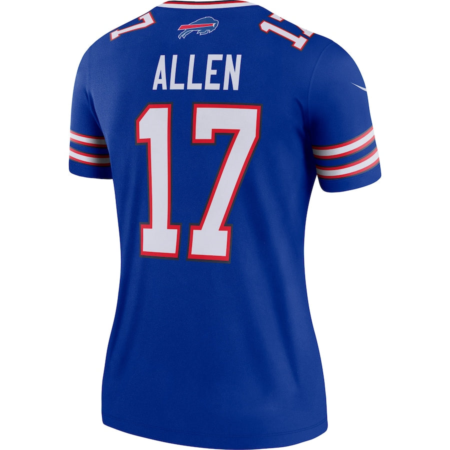 B.Bills #17 Josh Allen Royal Legend Team Jersey American Stitched Football Jerseys - Main View