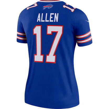 B.Bills #17 Josh Allen Royal Legend Team Jersey American Stitched Football Jerseys - Main View