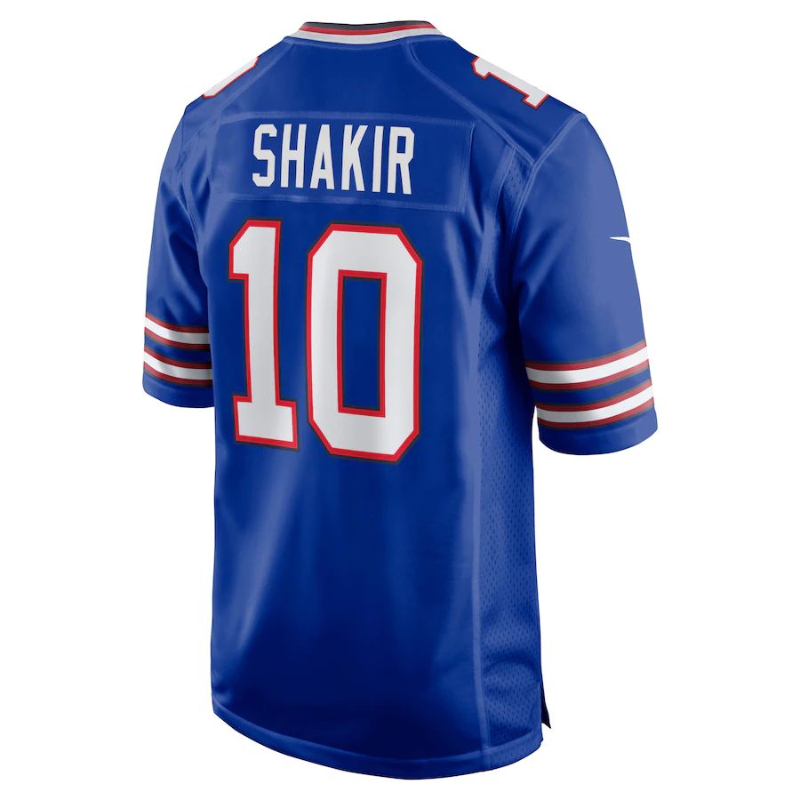B.Bills #10 Khalil Shakir Royal Game Jersey American Stitched Football Jerseys - Main View
