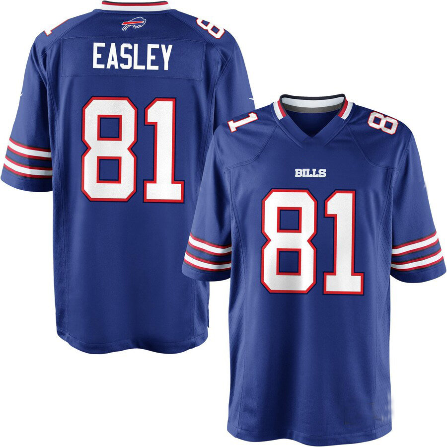 B.Bills #81 Marcus Easley Team Color Game Jersey American Stitched Football Jerseys - Main View