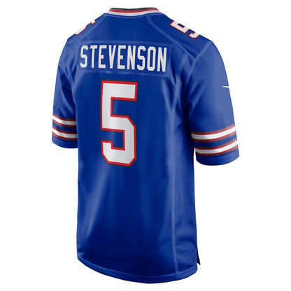 B.Bills #5 Marquez Stevenson Royal Game Player Jersey American Stitched Football Jerseys - Main View