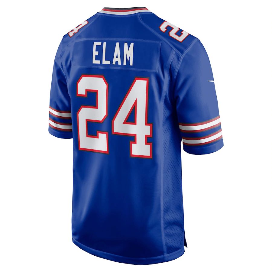 B.Bills #24 ELAM Royal 2022 Draft First Round Pick Game Jersey American Stitched Football Jerseys - Main View