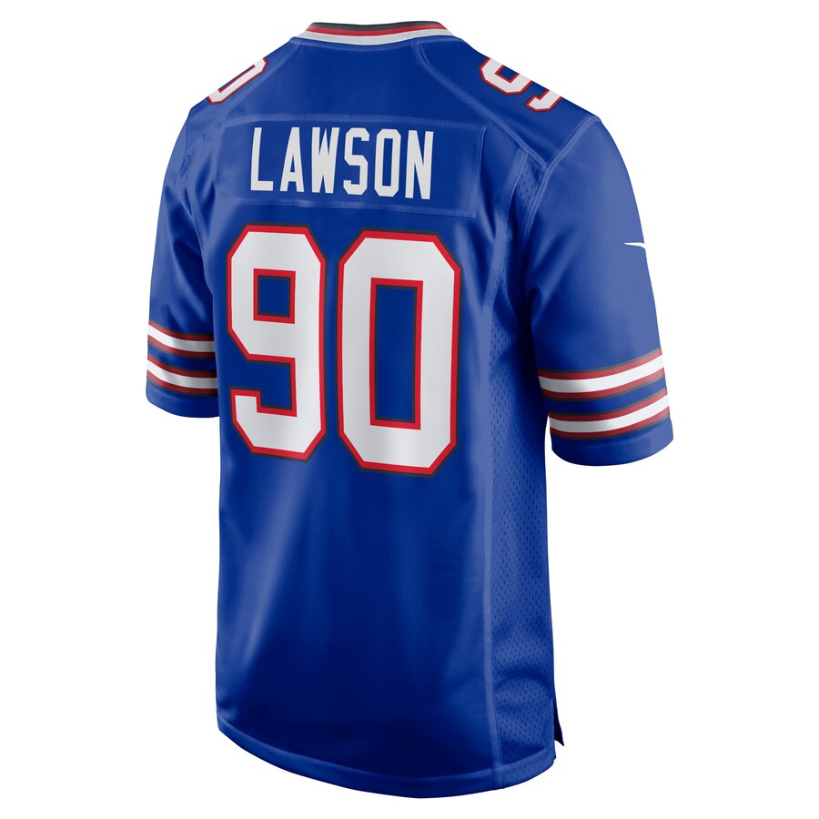 B.Bills #90 Shaq Lawson Royal Player Game Jersey American Stitched Football Jerseys - Main View