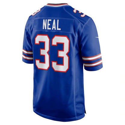 B.Bills #33 Siran Neal Royal Game Player Jersey American Stitched Football Jerseys - Main View