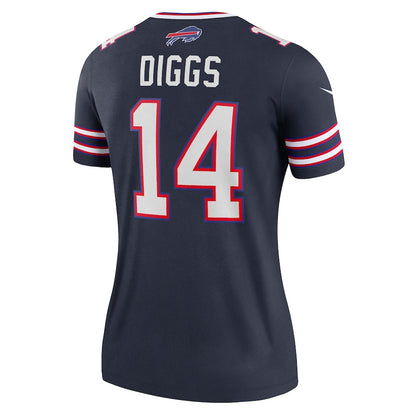 B.Bills #14 Stefon Diggs Navy Inverted Legend Jersey American Stitched Football Jerseys - Main View