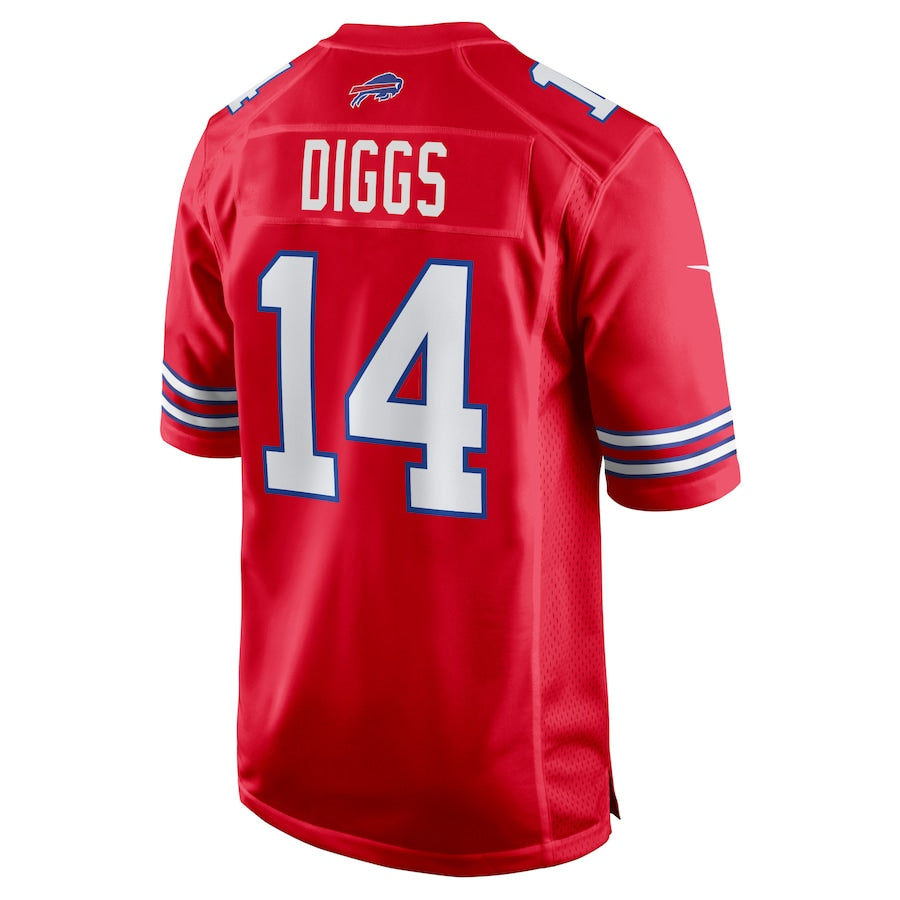 B.Bills #14 Stefon Diggs  Red Game Player Jersey Stitched American Football Jerseys - Main View