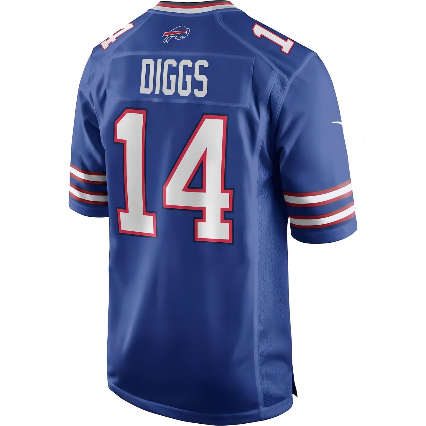 B.Bills #14 Stefon Diggs Royal Logo Game Player Jersey Stitched American Football Jerseys - Main View
