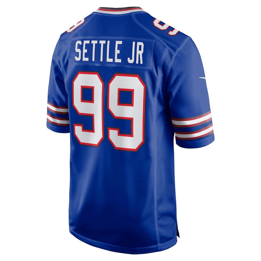 B.Bills #99 Tim Settle Royal Game Jersey American Stitched Football Jerseys - Main View