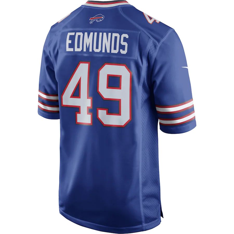 B.Bills #49 Tremaine Edmunds Royal Game Player Jersey American Stitched Football Jerseys - Main View