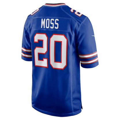 B.Bills #20 Zack Moss Royal Game Player Jersey American Stitched Football Jerseys - Main View