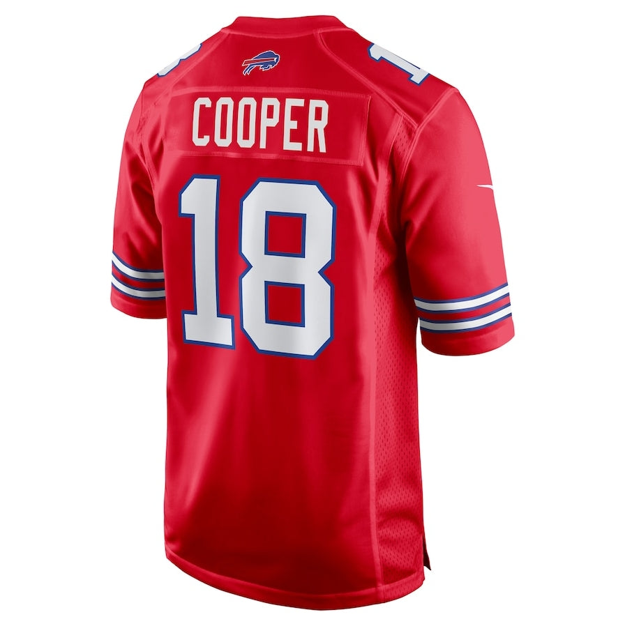 B.Bills #18 Amari Cooper Red 2nd Alternate Game American Football Jerseys - Main View