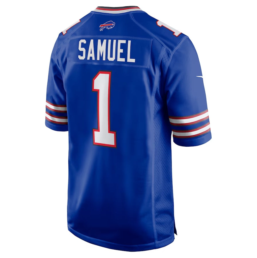 B.Bills #1 Curtis Samuel Game Jersey - Royal Football Jerseys - Main View