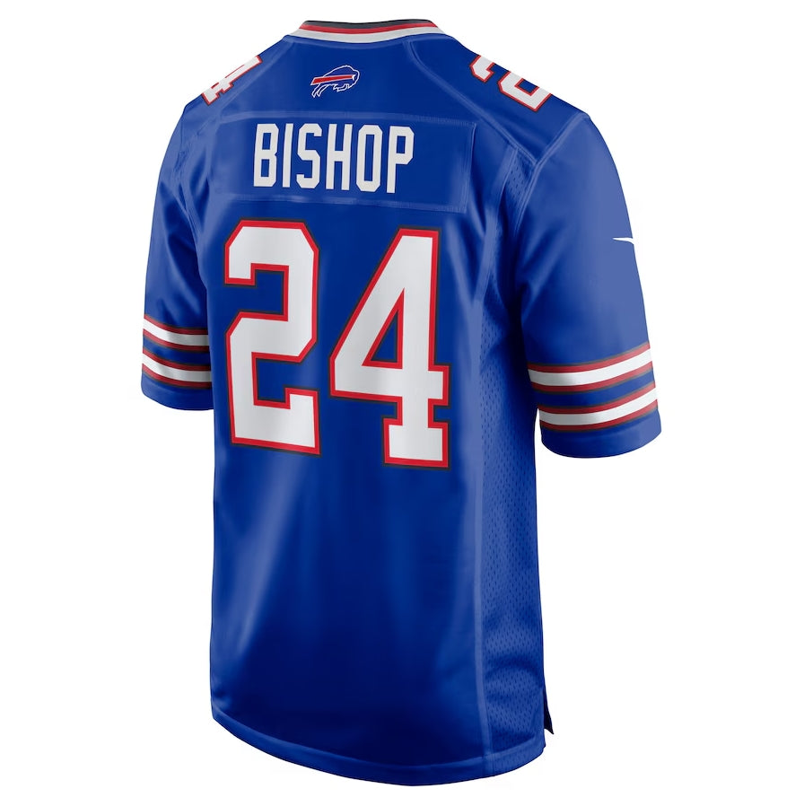B.Bills #24 Cole Bishop Game Jersey - Royal Football Jerseys - Main View