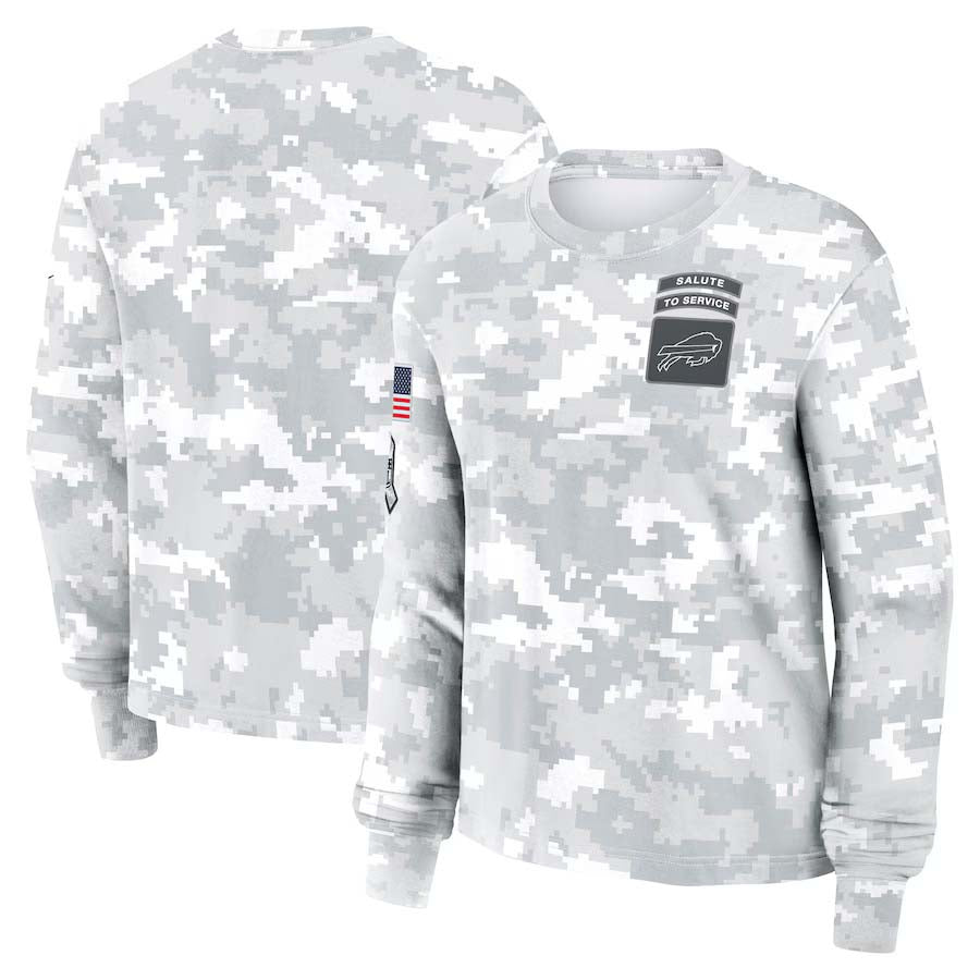 B.Bills 2024 Salute To Service Club Pullover Cheap sale Birthday and Christmas gifts Stitched American Football Jerseys - Main View