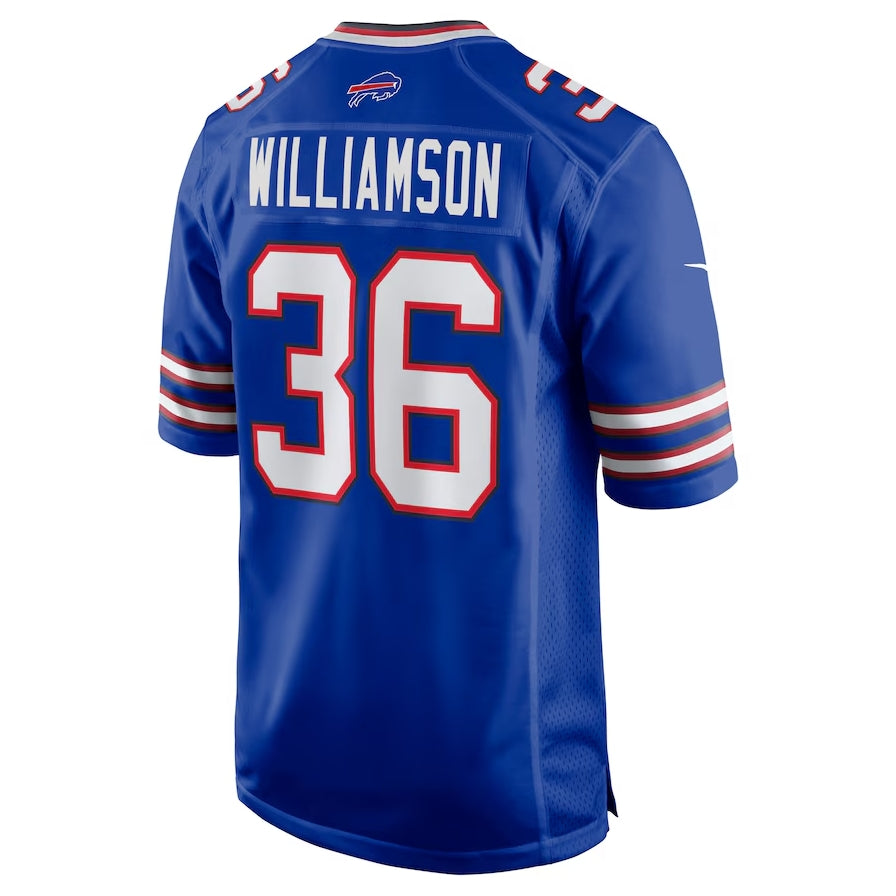 B.Bills #36 Kendall Williamson Game Jersey - Royal Football Jerseys - Main View