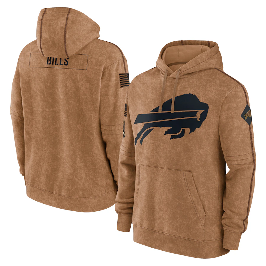 B.Bills 2023 Salute To Service Club Pullover Hoodie Cheap sale Birthday and Christmas gifts Stitched American Football Jerseys - Main View