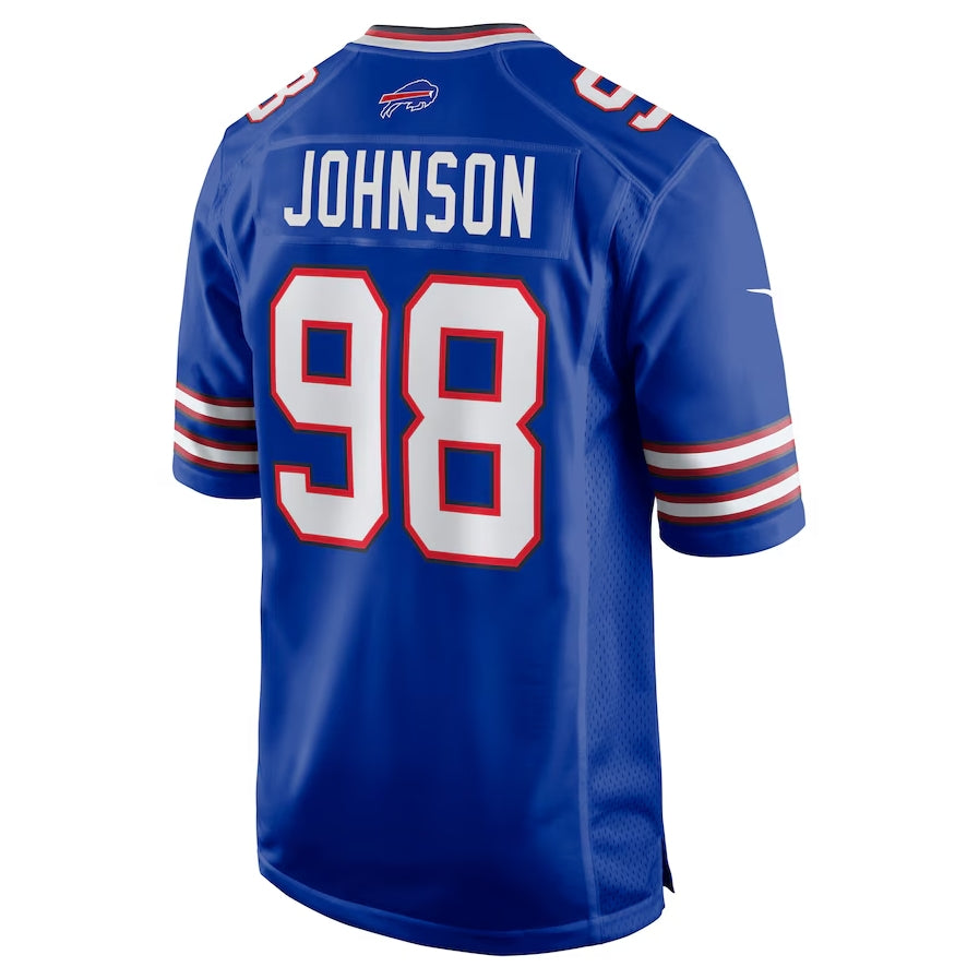 B.Bills #98 Austin Johnson Game Jersey - Royal Football Jerseys - Main View