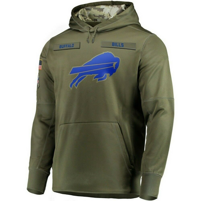 B.Bills 2024 Salute To Service Club Pullover Hoodie Cheap sale Birthday and Christmas gifts Stitched American Football Jerseys - Main View