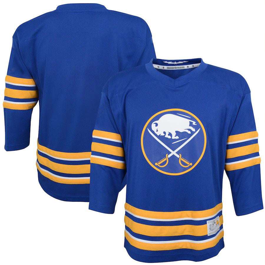 B.Sabres Home Replica Blank Jersey Royal Stitched American Hockey Jerseys - Main View
