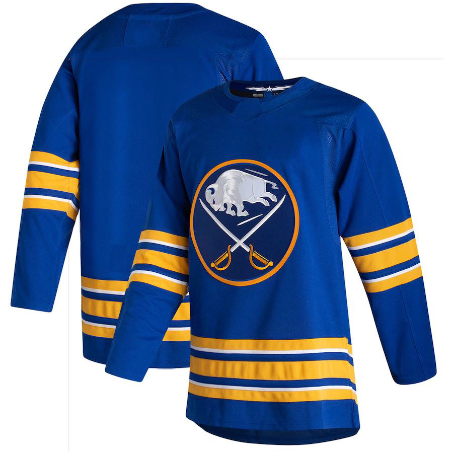 B.Sabres 2020-21 Home Authentic Jersey Royal Stitched American Hockey Jerseys - Main View