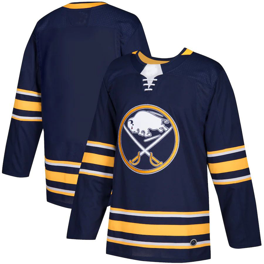 B.Sabres Home Authentic Blank Jersey Navy Stitched American Hockey Jerseys - Main View