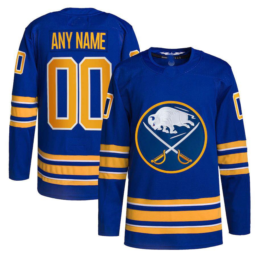 Custom B.Sabres Home Authentic Pro Jersey Royal Stitched American Hockey Jerseys - Main View