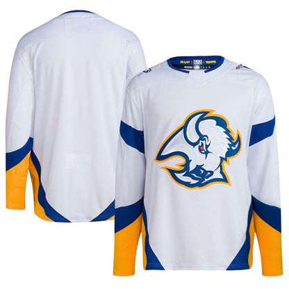 B.Sabres Reverse Retro 2.0 Authentic Blank Jersey White Stitched American Hockey Jerseys - Main View
