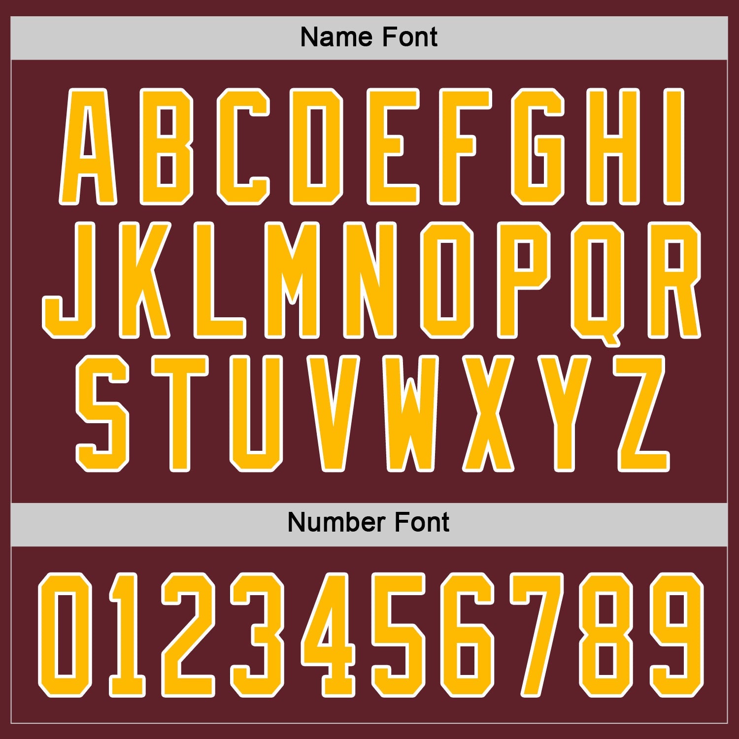 Custom Burgundy Gold-White Hockey Jersey view 4
