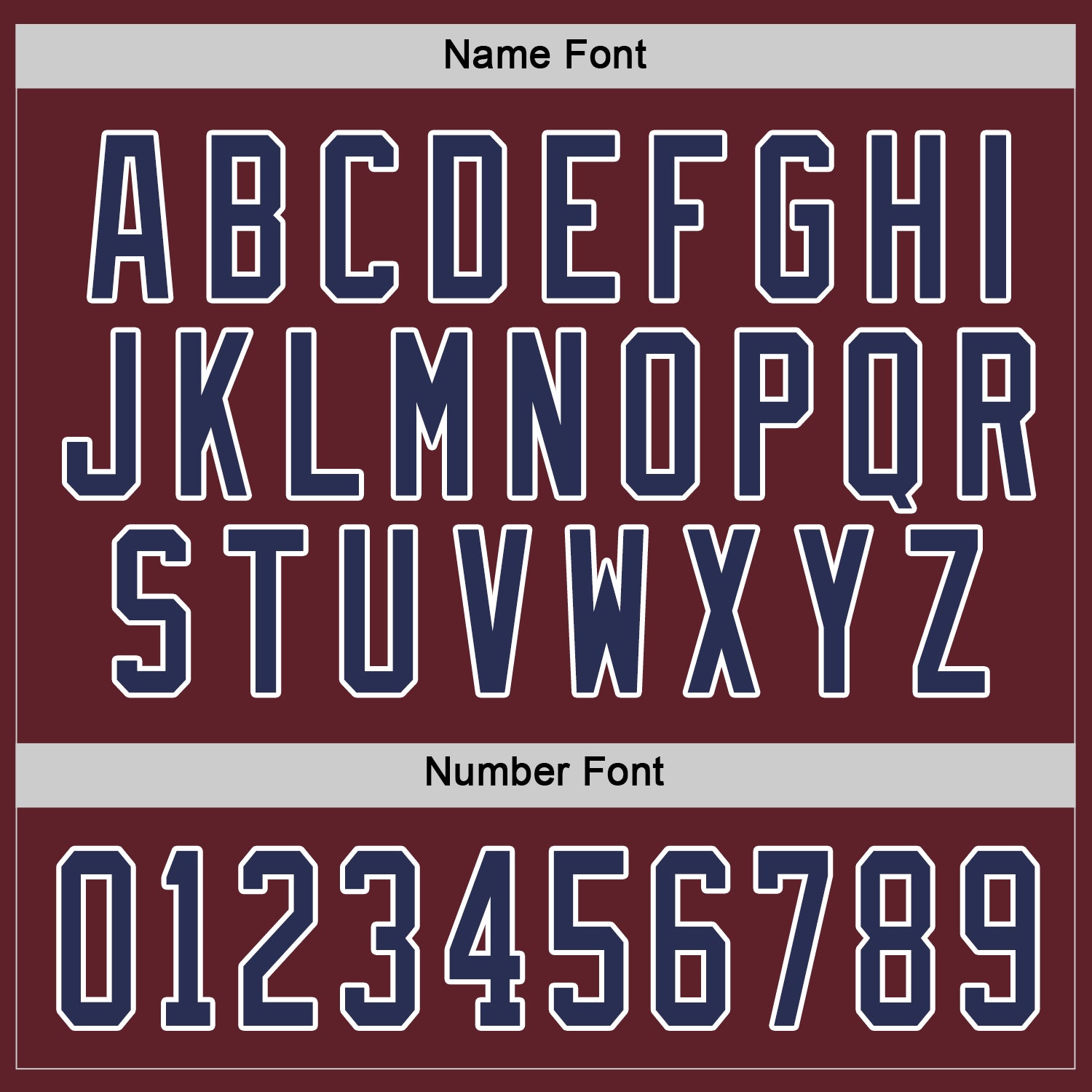 Custom Burgundy Navy-White Hockey Jersey view 4