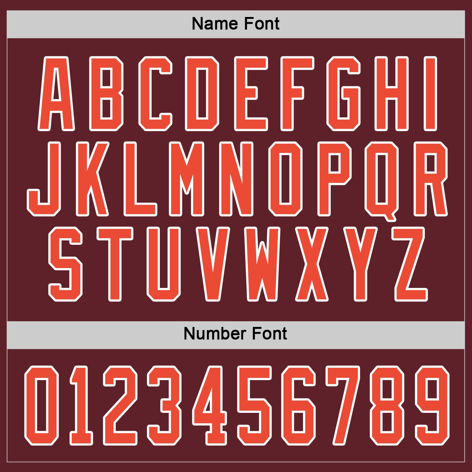 Custom Burgundy Orange-White Hockey Jersey view 4
