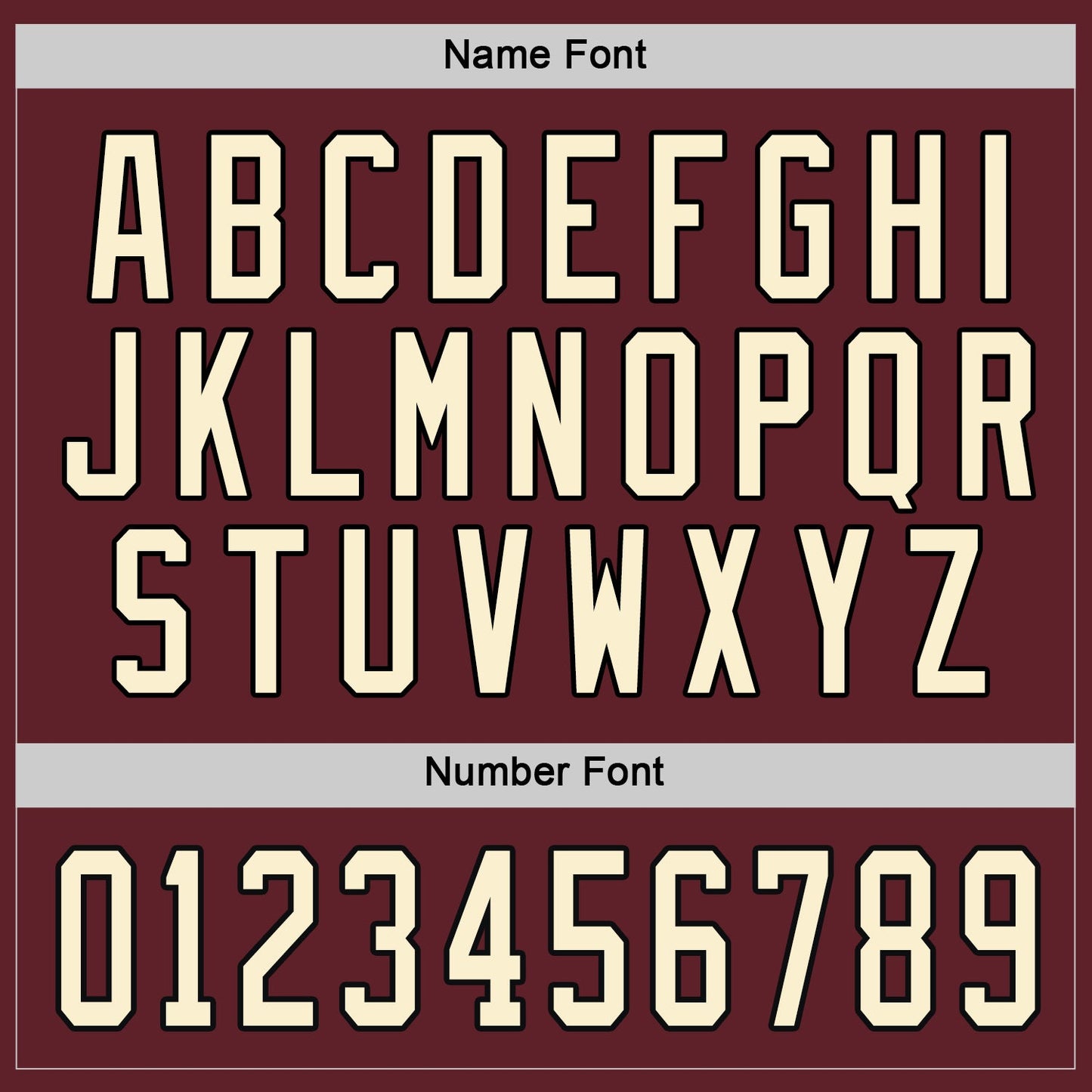 Custom Burgundy Cream-Black Hockey Jersey view 4