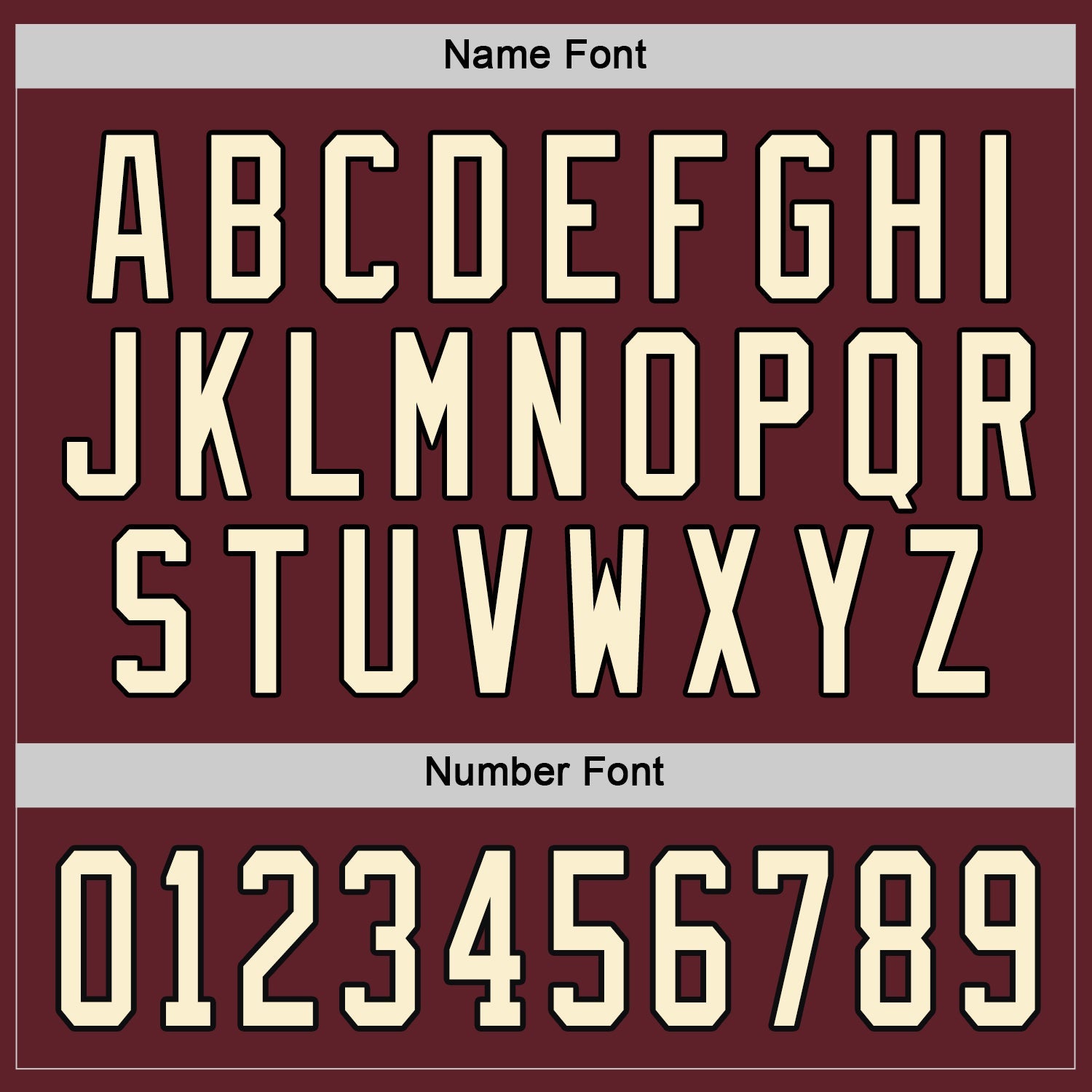Custom Burgundy Cream-Black Hockey Jersey view 4