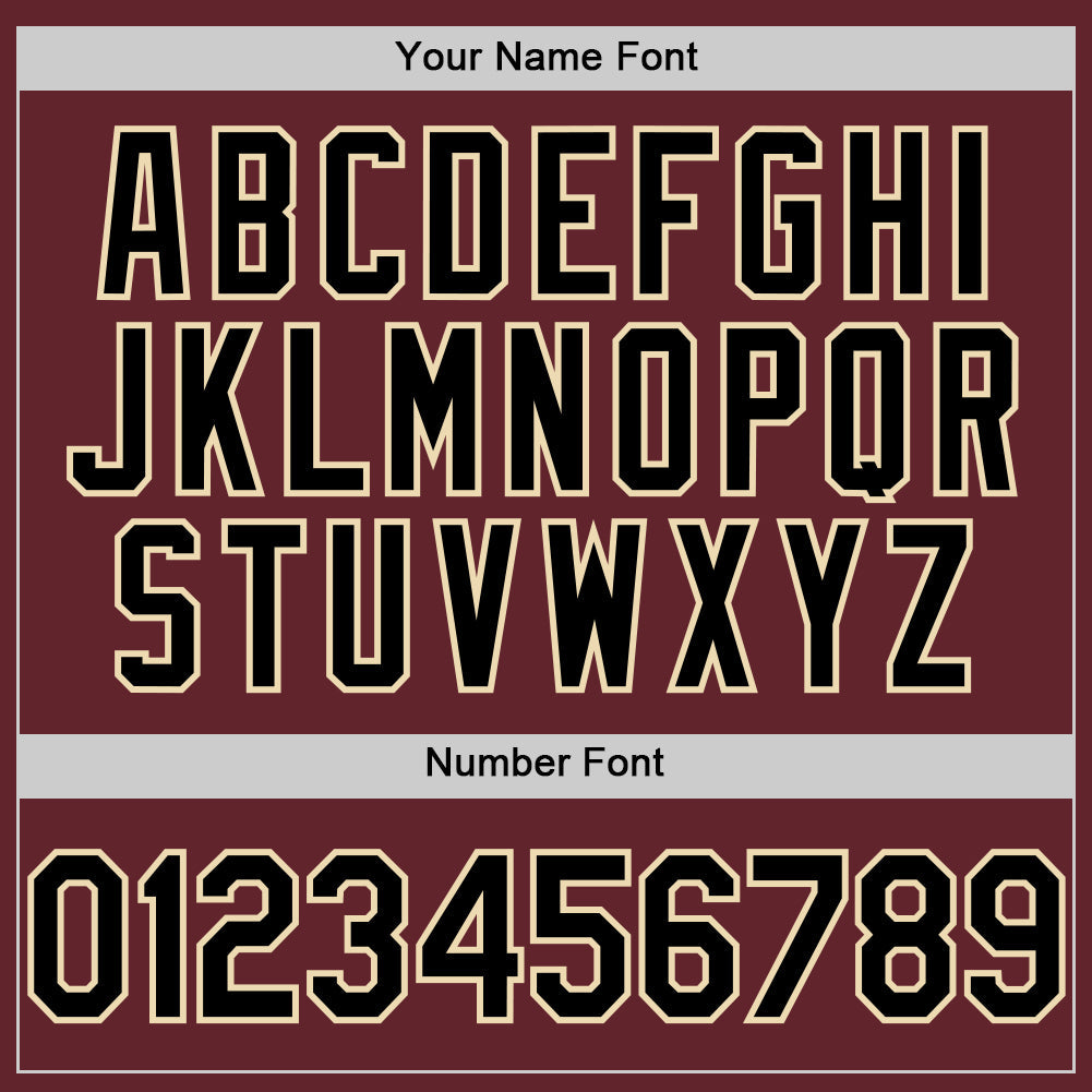 Custom Burgundy Black-Cream Performance T-Shirt view 4