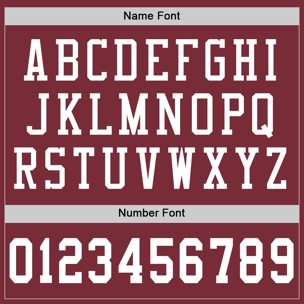 Custom Burgundy White Mesh Authentic Football Jersey view 4